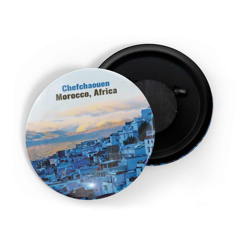 dhcrafts Fridge Magnet Multicolor Famous Tourist Place Chefchaouen Morocco Africa Glossy Finish Design Pack of 1